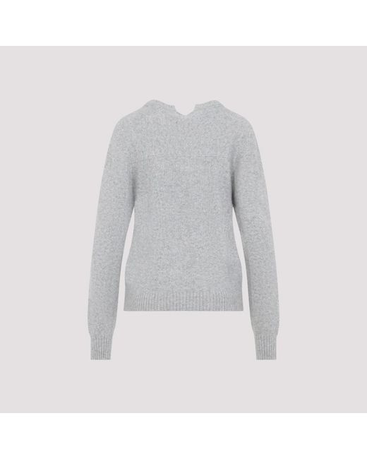 Carven Gray Cashmere Knitwear