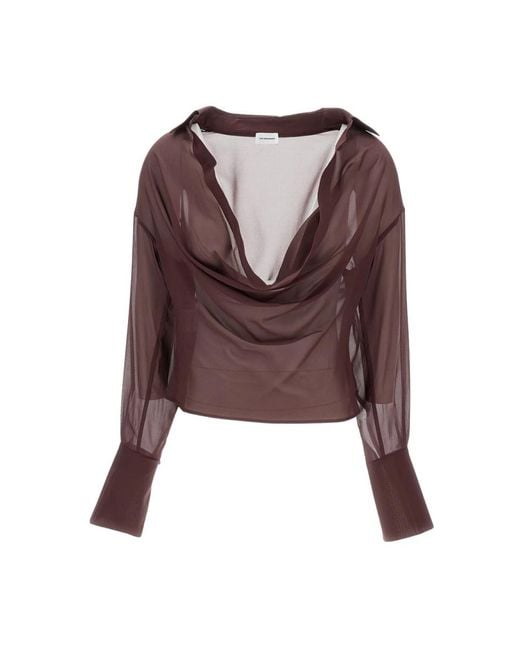 ANDAMANE Brown Blouses
