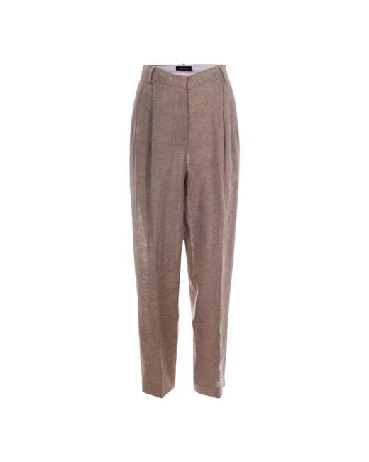 Fabiana Filippi Brown Tapered Trousers