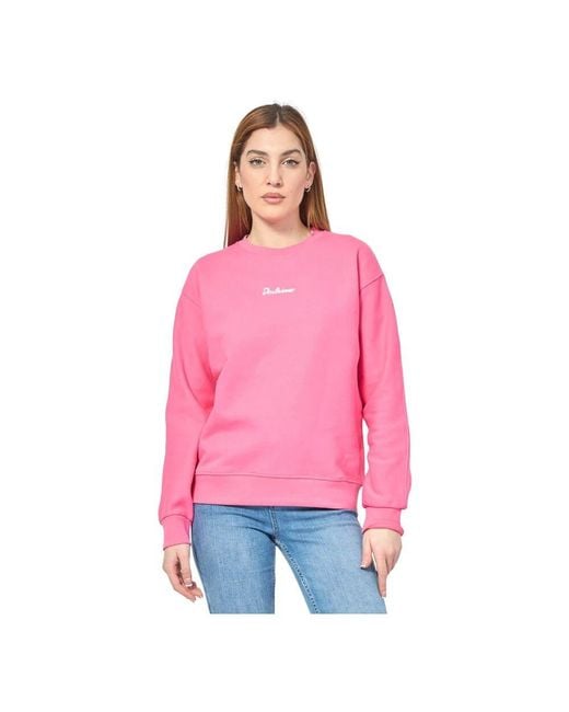 DISCLAIMER Pink Fuchsia Baumwollpullover Mit Logo