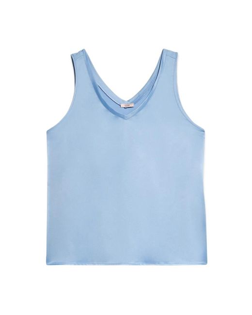 Sleeveless Tops di Oltre in Blue