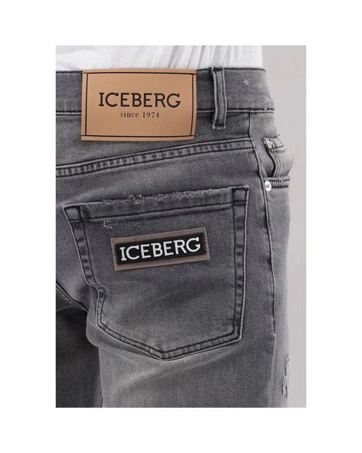 Iceberg Gray Skinny Jeans for men