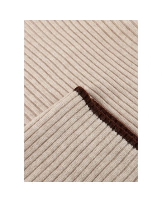 co'couture Row Puff Rib Rollneck in het Natural