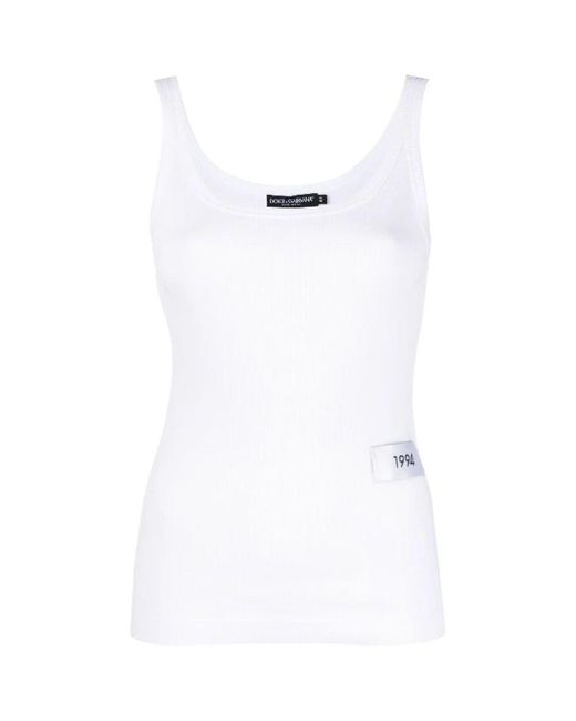 Sleeveless Tops Dolce & Gabbana en coloris White