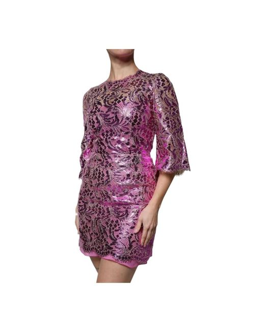 Dolce & Gabbana Purple Party Dresses
