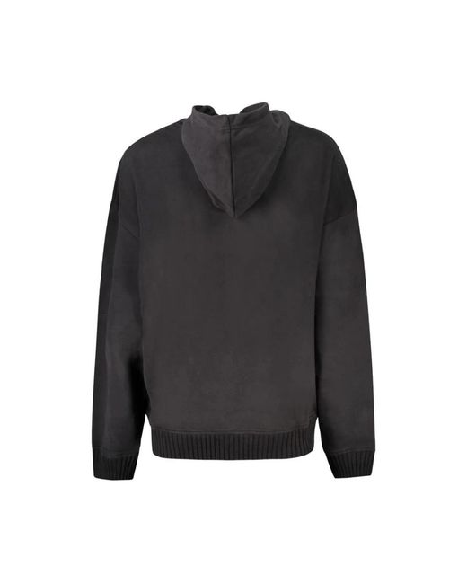 Calvin Klein Hoodies & Sweatvesten ,Zwart ,Katoen Cotton Hoodie in het Black