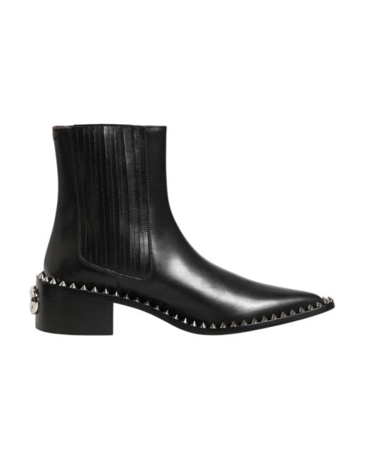Dolce & Gabbana Black Cowboy & Biker Boots for men