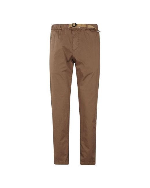White Sand Braune Baumwollhose Mit Taschen in Brown für Herren