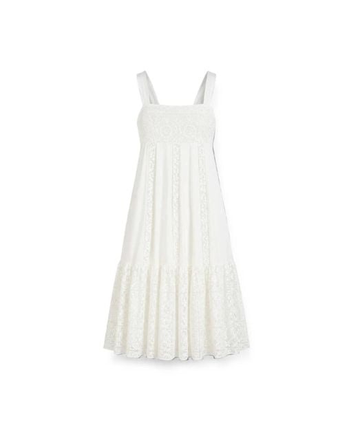 Semicouture Kleedjes ,Wit ,Midi Kleedjes in het White