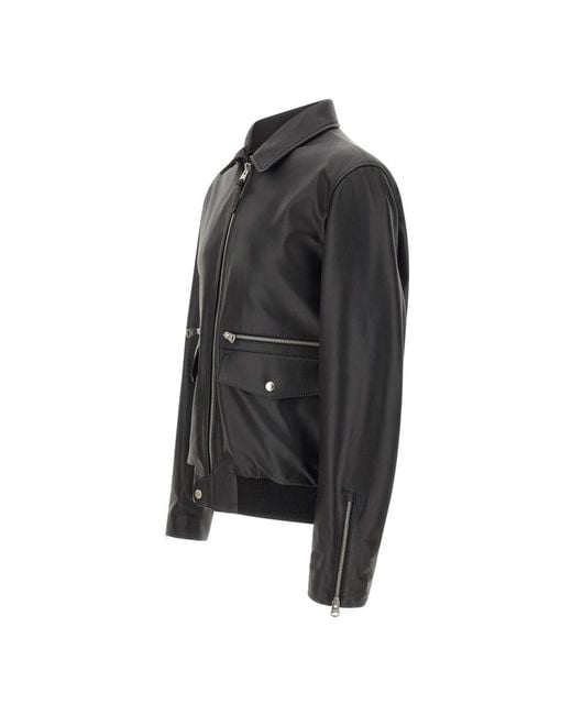 Mackage Black Leather Jackets for men