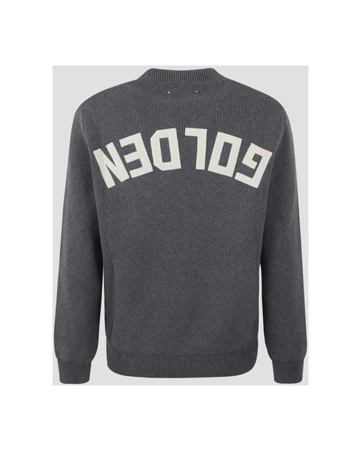 Round-Neck Knitwear Golden Goose Deluxe Brand pour homme en coloris Gray