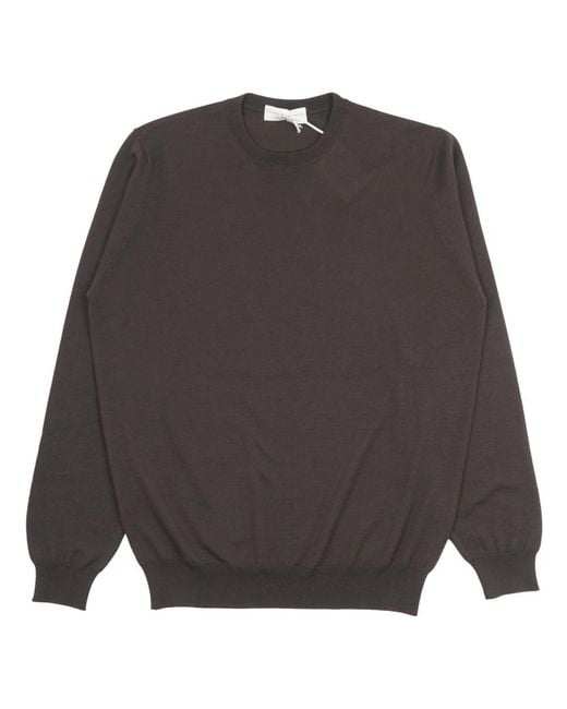 FILIPPO DE LAURENTIIS Gray Round-Neck Knitwear for men