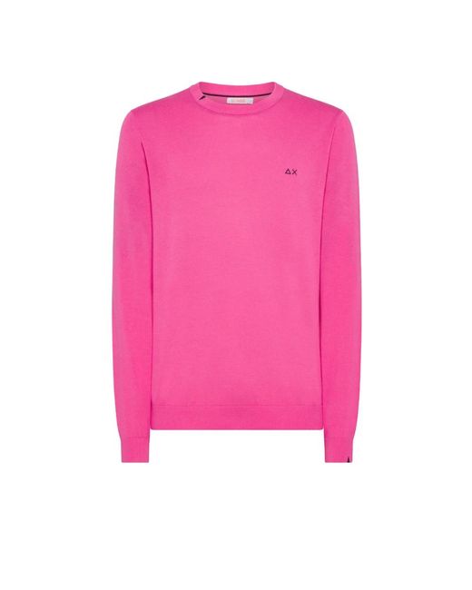 Sun 68 Fuchsia pullover baumwolle 100% männer in Pink für Herren