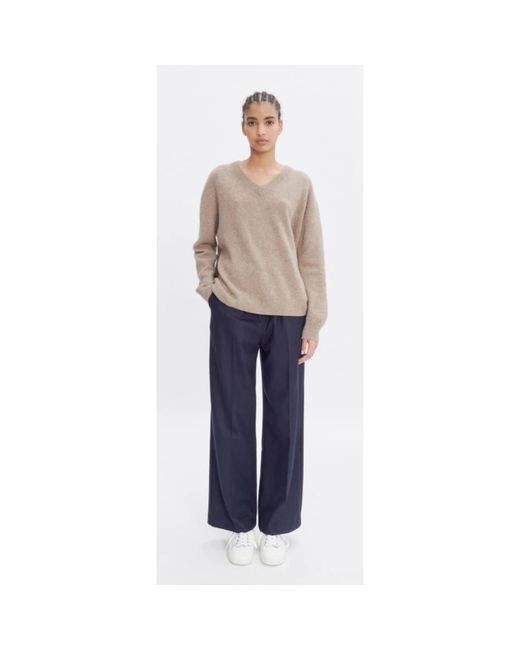 A.P.C. Brown V-Neck Knitwear