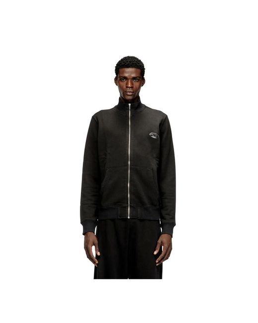 DIESEL Black Zip-Throughs for men