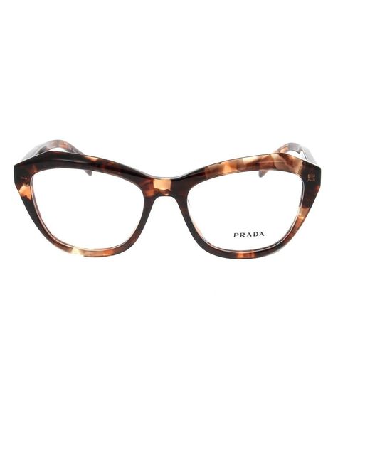 Prada Accessoires ,Bruin ,Stijlvolle Zonnebril Met Uniek Design in het Brown