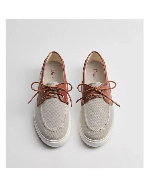 Dior Brown Boat Shoes for men