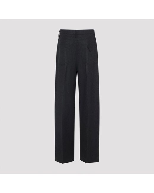 Prada Broeken ,Grijs ,Wol Virgin Wool Pants in het Blue