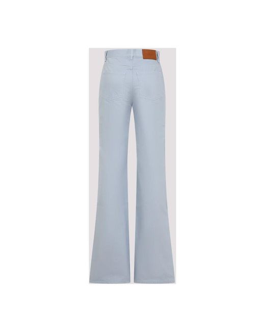 Wide Trousers Chloé de color Blue