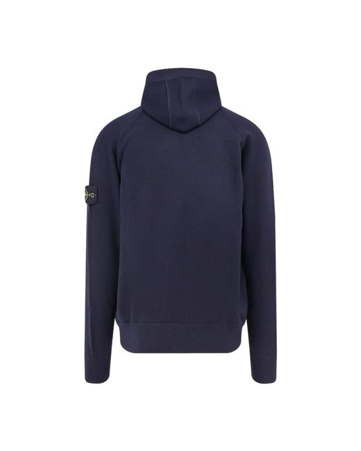 Stone Island Blue Zip-Throughs for men