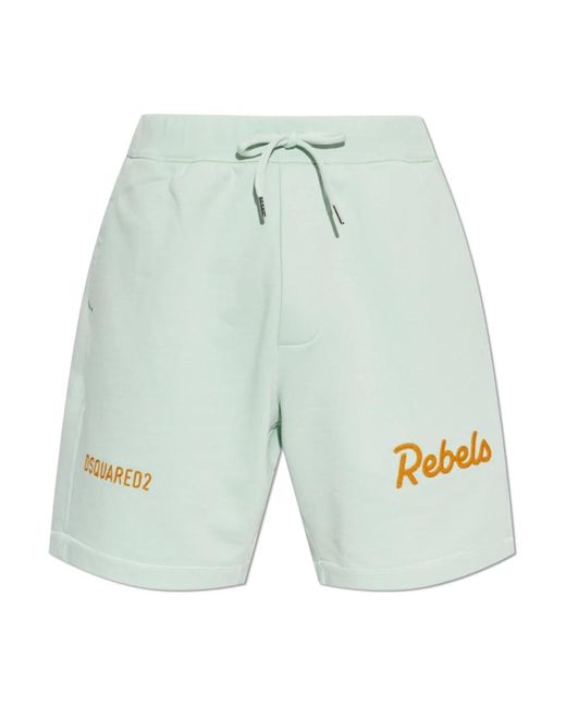 DSquared² Green Casual Shorts for men