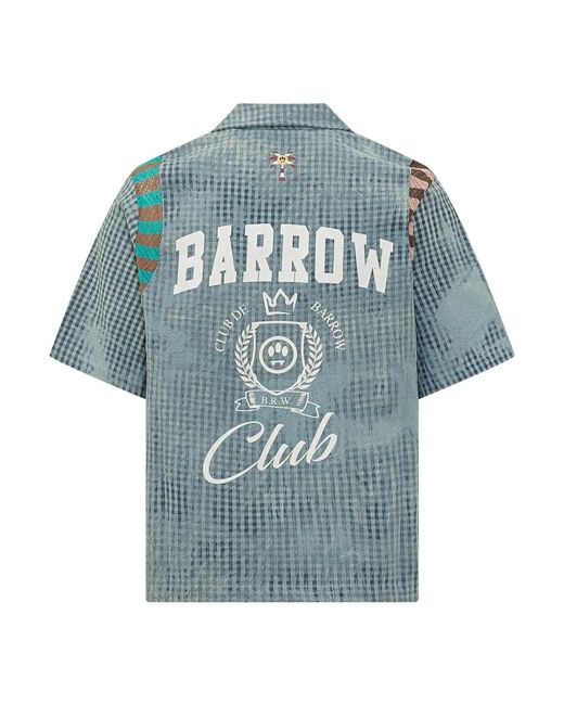 Barrow Blue Short Sleeve Shirts for men