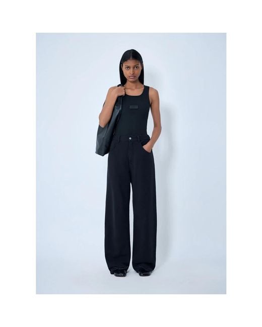 MM6 by Maison Margiela Blue Sleeveless Tops