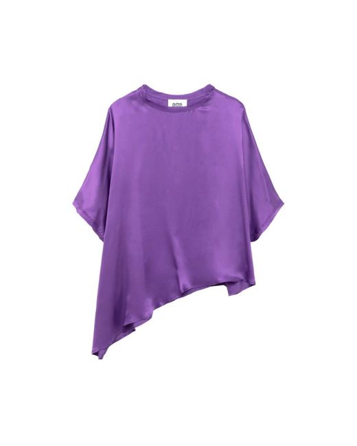 Blouses Alpha Studio de color Purple