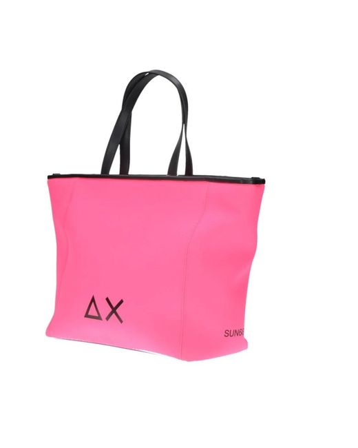Sun 68 Pink Shopping Bags