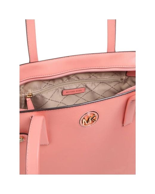 Michael Kors Pink Carmen Logo Tote Bag