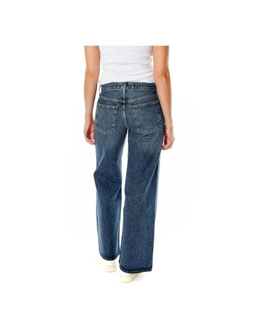 Agolde Blue Straight Fit Jeans