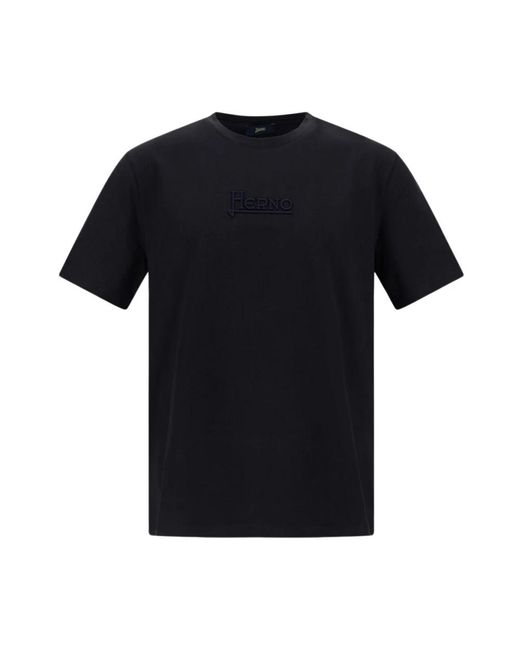 Herno Black T-Shirts for men