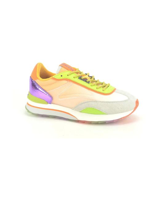 HOFF Schoenen ,Veelkleurig ,Oranje+Groen Fluo Runner N Sneakers in het Yellow