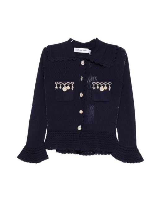 Self-Portrait Blue Cardigans