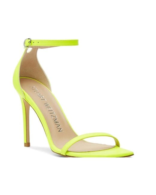 Stuart Weitzman Yellow High Heel Sandals