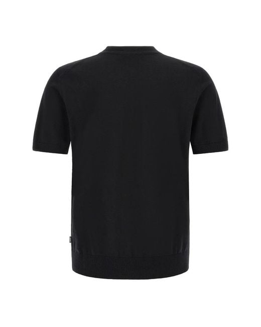 HUGO Black Round-Neck Knitwear for men
