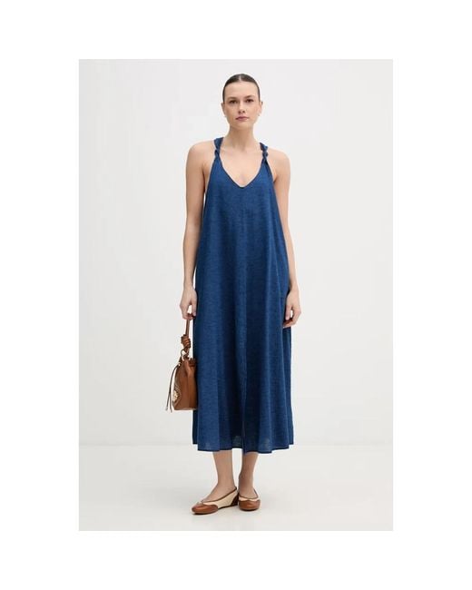Midi Dresses DKNY de color Blue