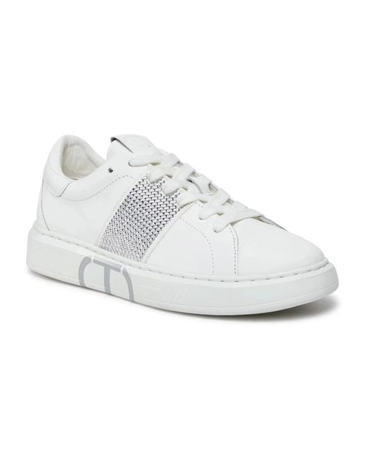 Twin Set White Sneakers for men