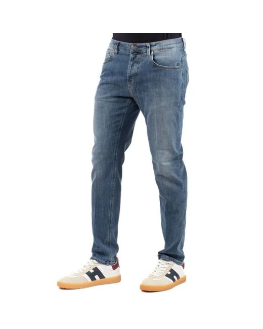 Dondup Blue Slim Fit Jeans for men