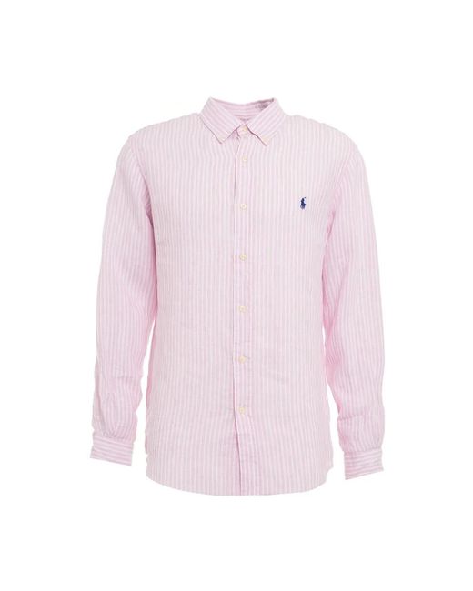 Camicia rosa ss24 di Ralph Lauren in Pink da Uomo