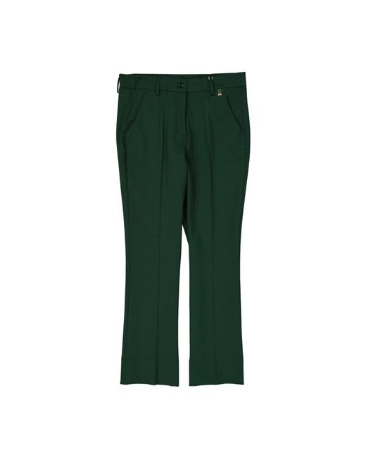 Herno Broeken ,Groen ,Wol Cropped Broek in het Green