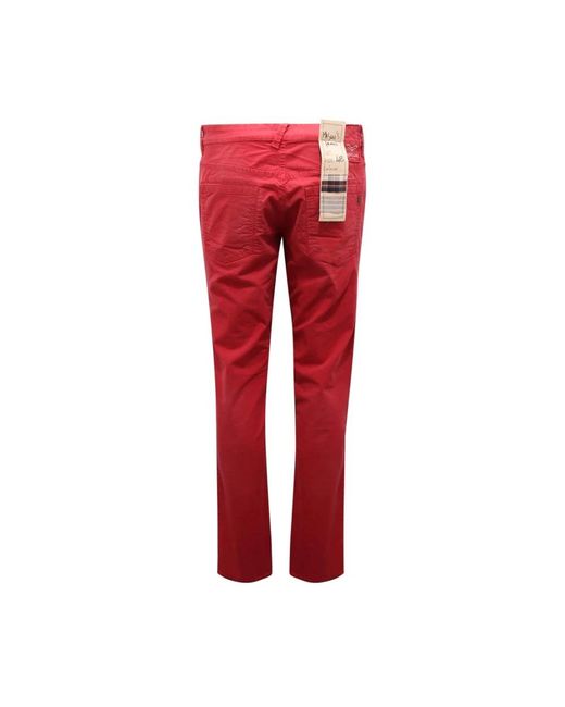 Mason's Red Slim-Fit Trousers for men
