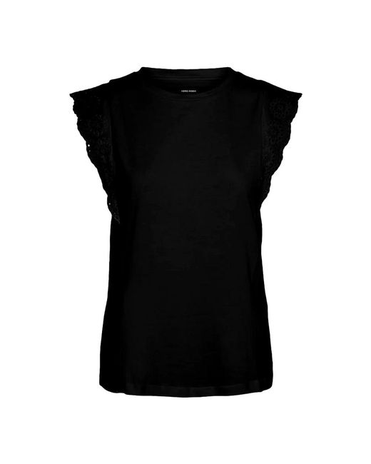 Sleeveless tops di ONLY in Black