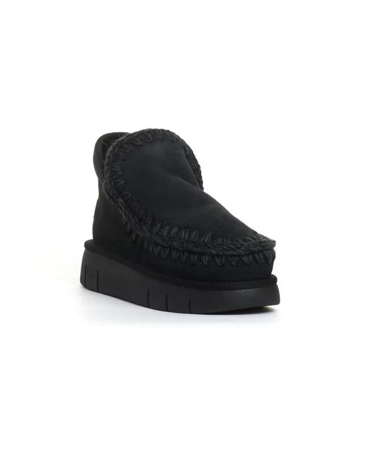 Mou Black Winter Boots