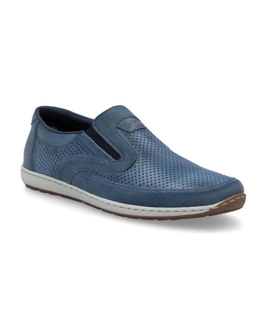 Rieker Blue Loafers for men