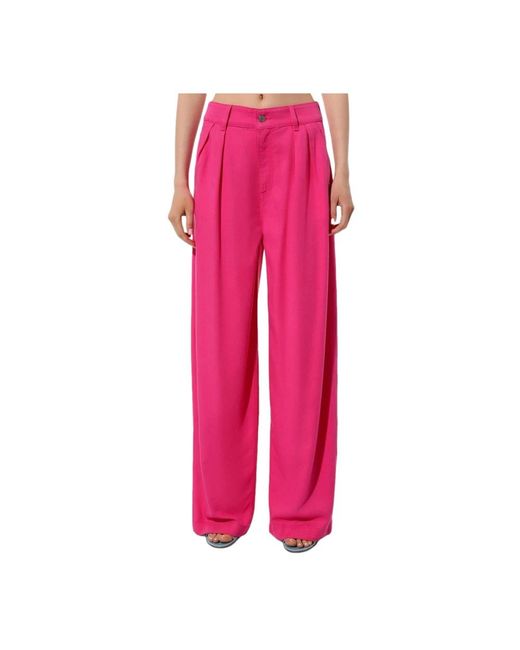HUGO Pink Wide Trousers