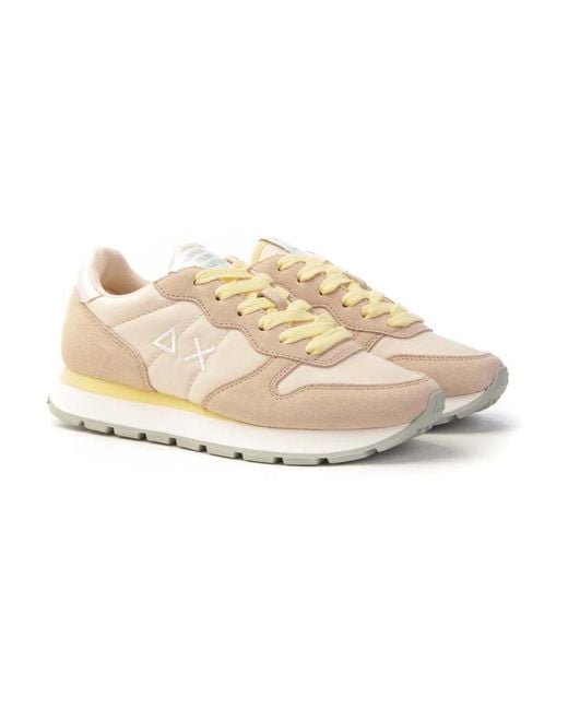 Sun 68 White Sneakers