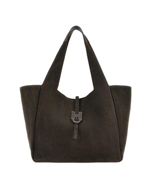 Hogan Black Shopping Bags