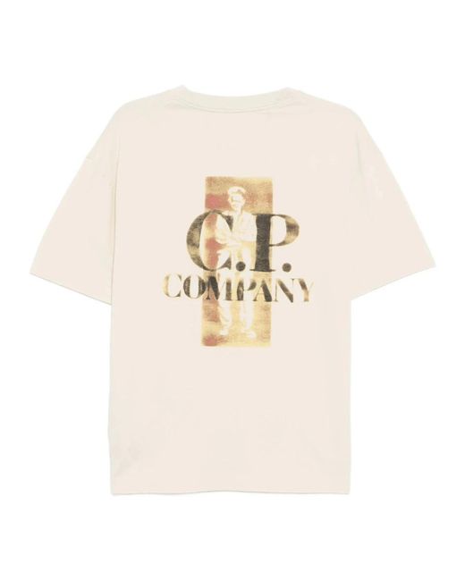 C P Company White T-Shirts for men