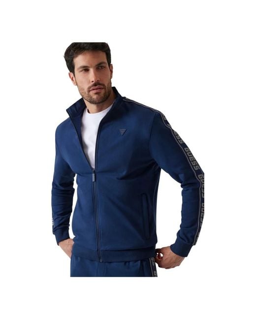 Guess Blue Zip-Throughs for men